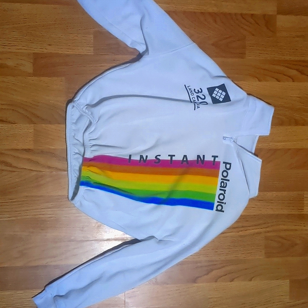 Polaroid sweater with zipper